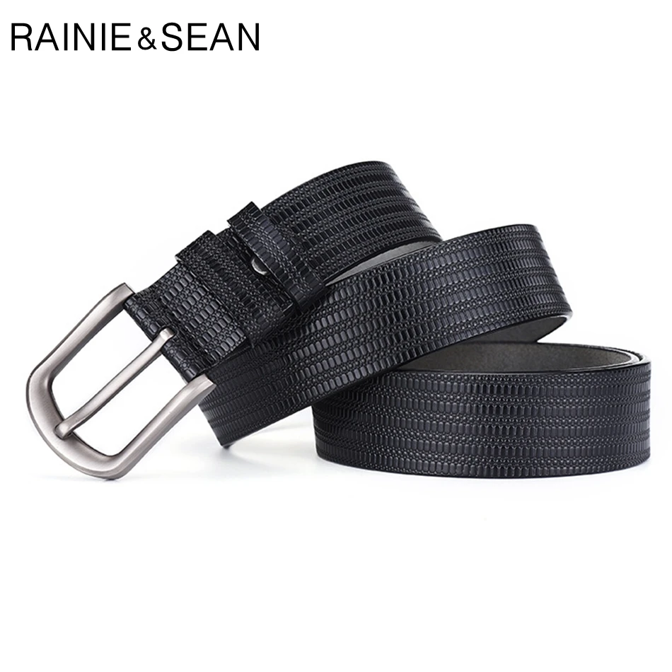 Ремень мужской из натуральной кожи с рельефной пряжкой|Мужские ремни| |