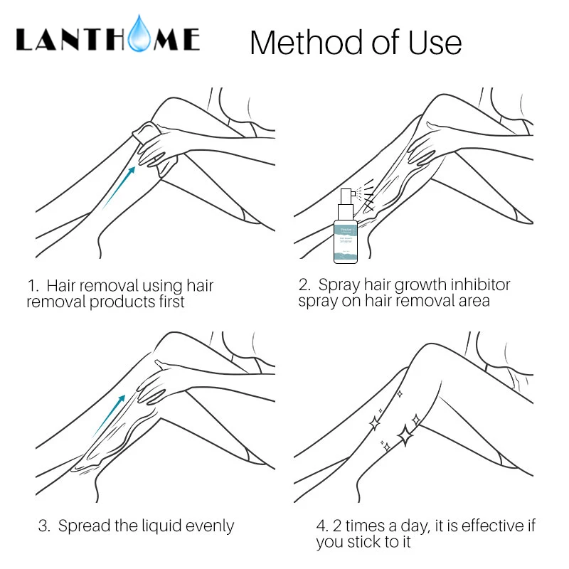 30 мл волос спрей для удаление ингибитора сыворотка-спрей бороды бикини интимной