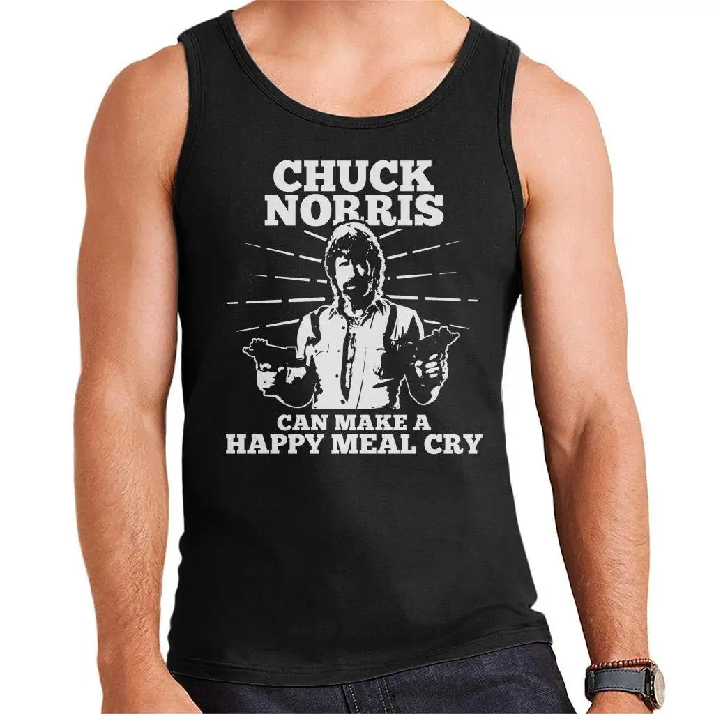 Мужской жилет FGHFG Chuck Norris Can Make A Happy Meal Cry| |