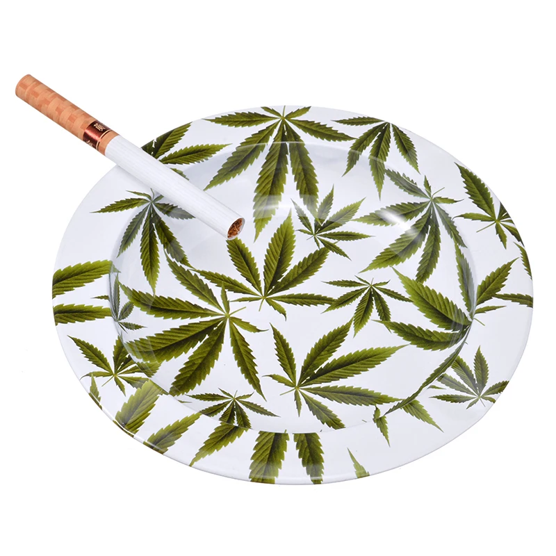 Круглая Металлическая Пепельница 135 мм пепельница для сигар жестяная сигарет