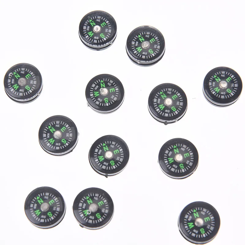 

12Pcs/Dozen 15mm Buckle Mini Compass For Outdoor Camping Hiking Travel Emergency Survival Navigation Tool Compass