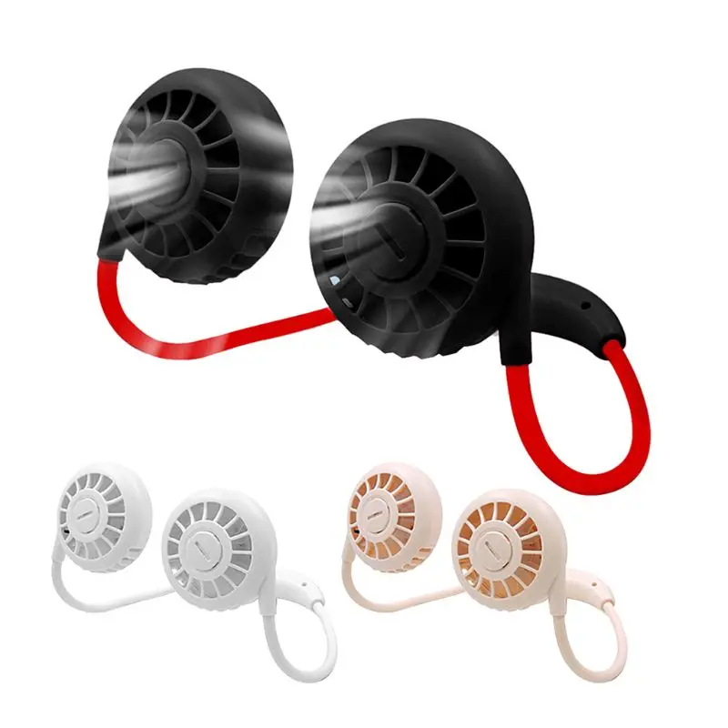 

Hands-free Neck Band Dual Fan Portable USB Rechargeable Mini Outdoor Small Fan