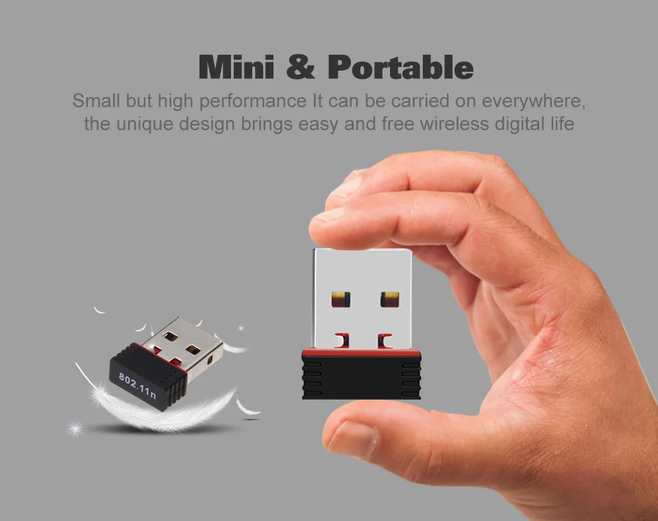 Usb wifi адаптер ethernet lan беспроводной 802.11n ноутбук ключ карта antena adaptador 2,4g wi fi приемник wi-fi мини Мбит/с