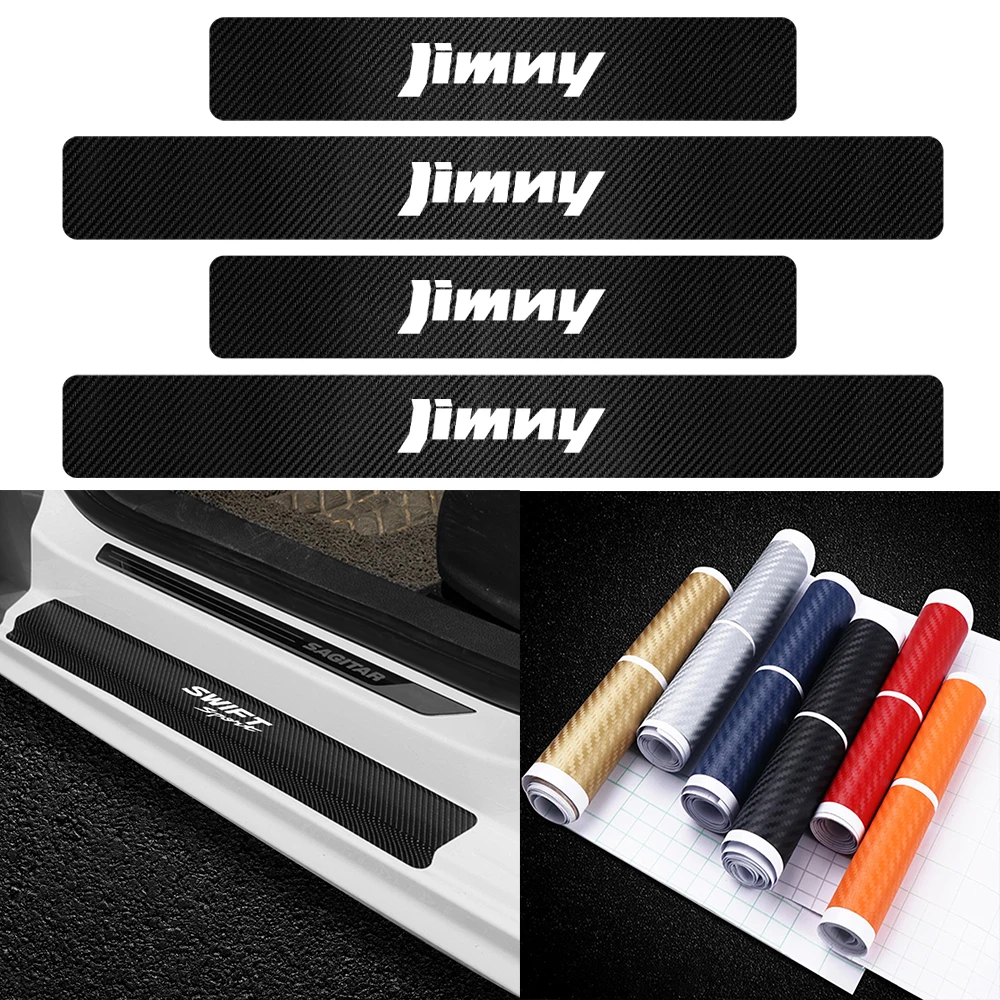 

Car Emblem Door Sill Threshold Scuff Guard Sticker for Suzuki Grand Vitara Samurai SX4 Swift Jimny Baleno IGNIS ALTO Liana Wagon