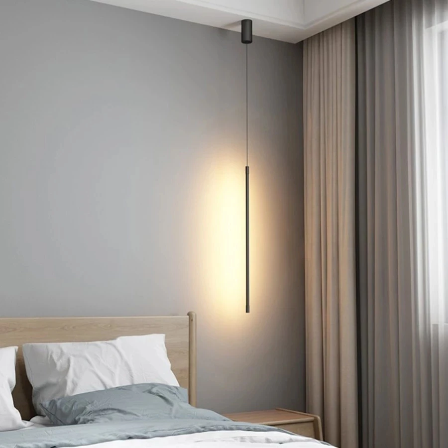 

Modern LED Pendant Light Long Tube Pendant Lamp Cylinder Pipe Hanging Lamp for Living Room Kitchen Light Fixture Decor Luminaire