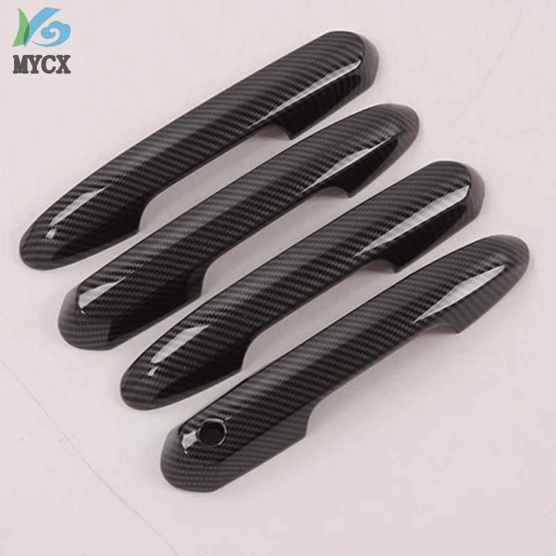 Аксессуары для Toyota Rav4 Rav 4 2019 2020 наружная крышка дверной ручки из углеродного