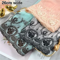 widened mesh embroidered tulle lace fabric diy ladies collar corsage cuffs personality children dress skirt sewing material