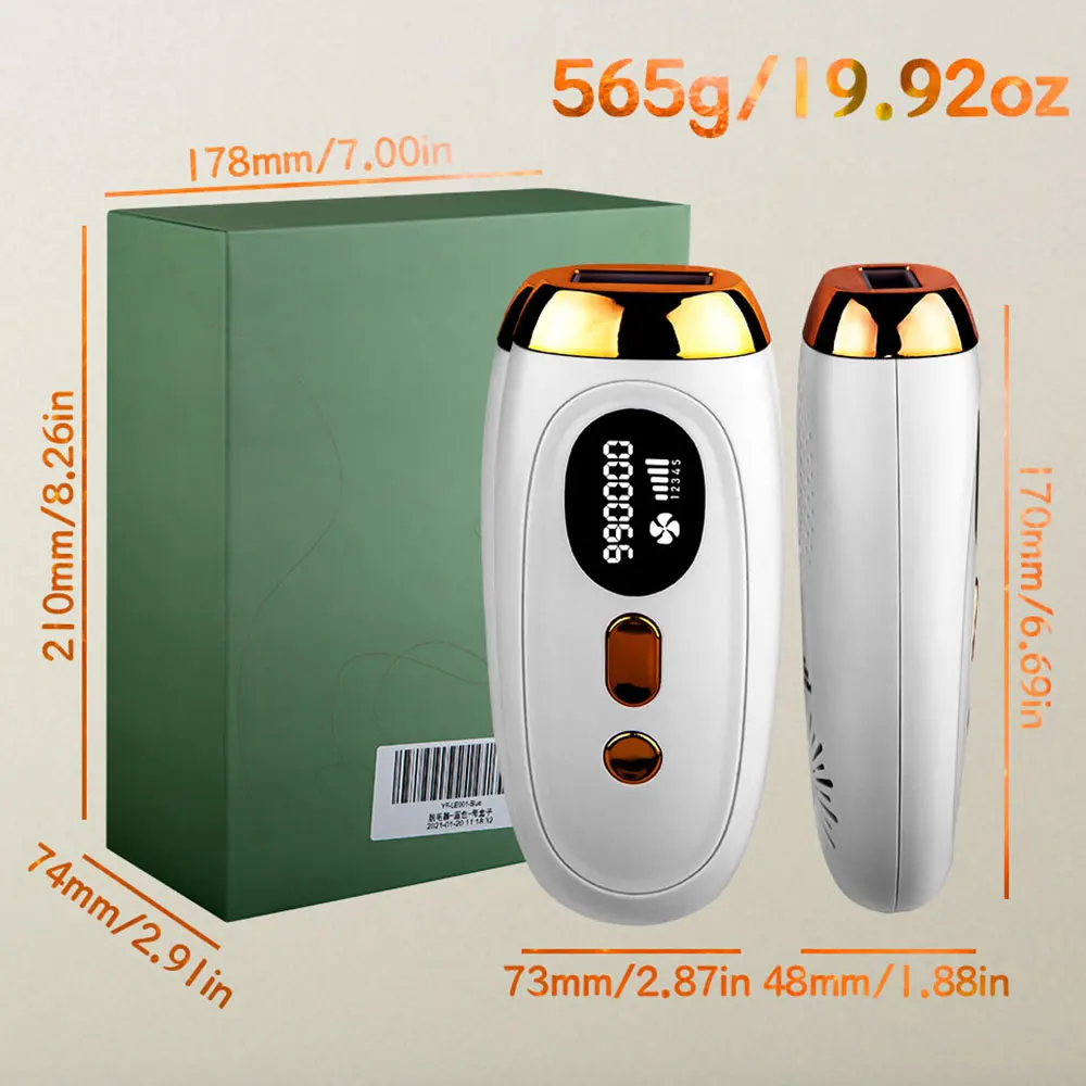 

US EU Plug Professional Permanent Laser Epilator Hair Removal 999999 Flash LCD Display Painless Bikini Laser Hair Remove Machine