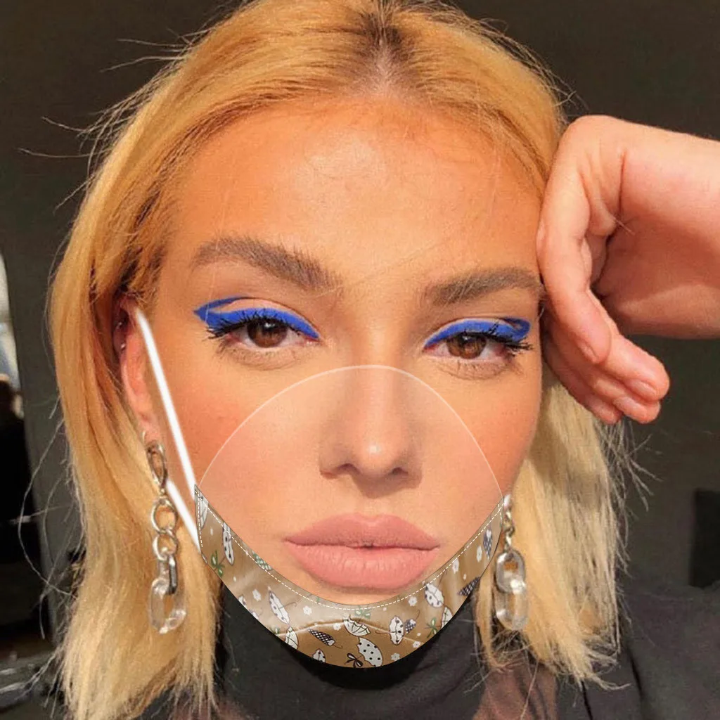 Мини-щит Face Maks многоразовая моющаяся Удобная прозрачная визуальная маска для