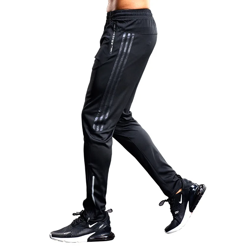 Men Sport Pants Running Pants With Zipper Pockets Training and Jogging Men Pants Fitness Pants For Men Sportwear men zipper detail contrast panel pants