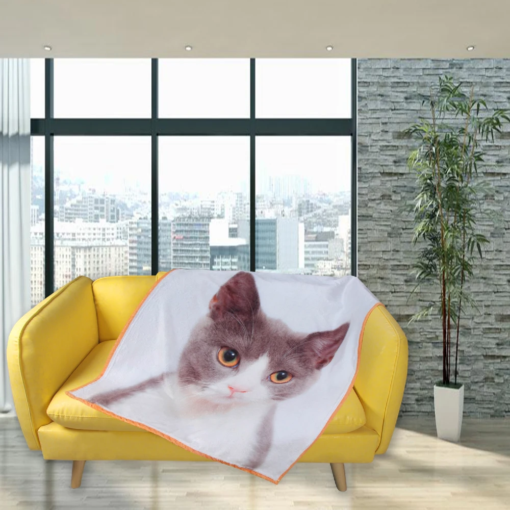 Индивидуальное одеяло плюшевое сделай сам персонализированное шерпа Флисовое