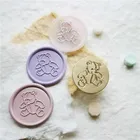 Медведь Вощеная печать штамп 2,5 см Милые мишки штамп металлическая головка деревянная ручка отдельно от покупки для скрапбукинга, для воска штамп винтажный подарок