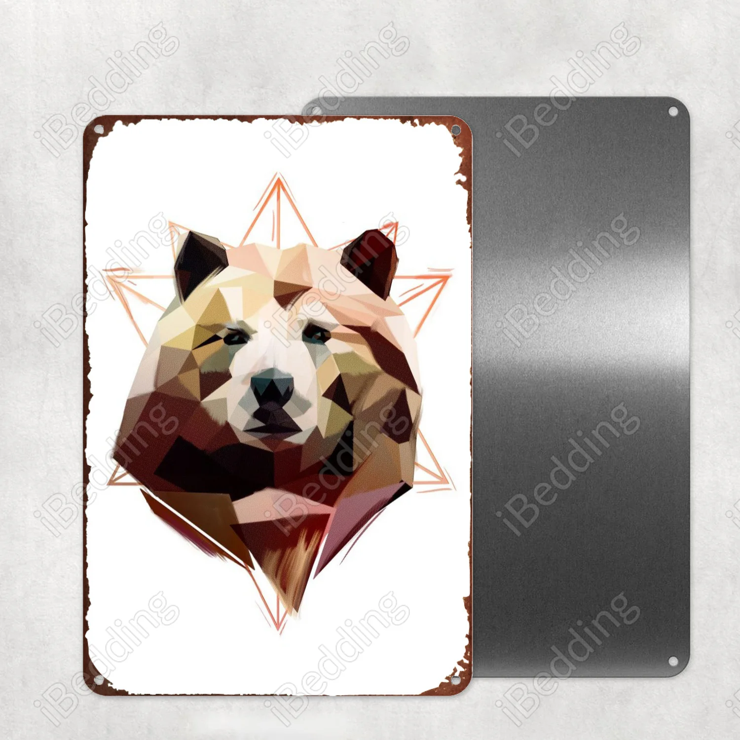 

Медведь, фотография, металлическая фотография, панель, паб, клуб, Настенный декор, железная картина, декоративная пластина 20x30 см