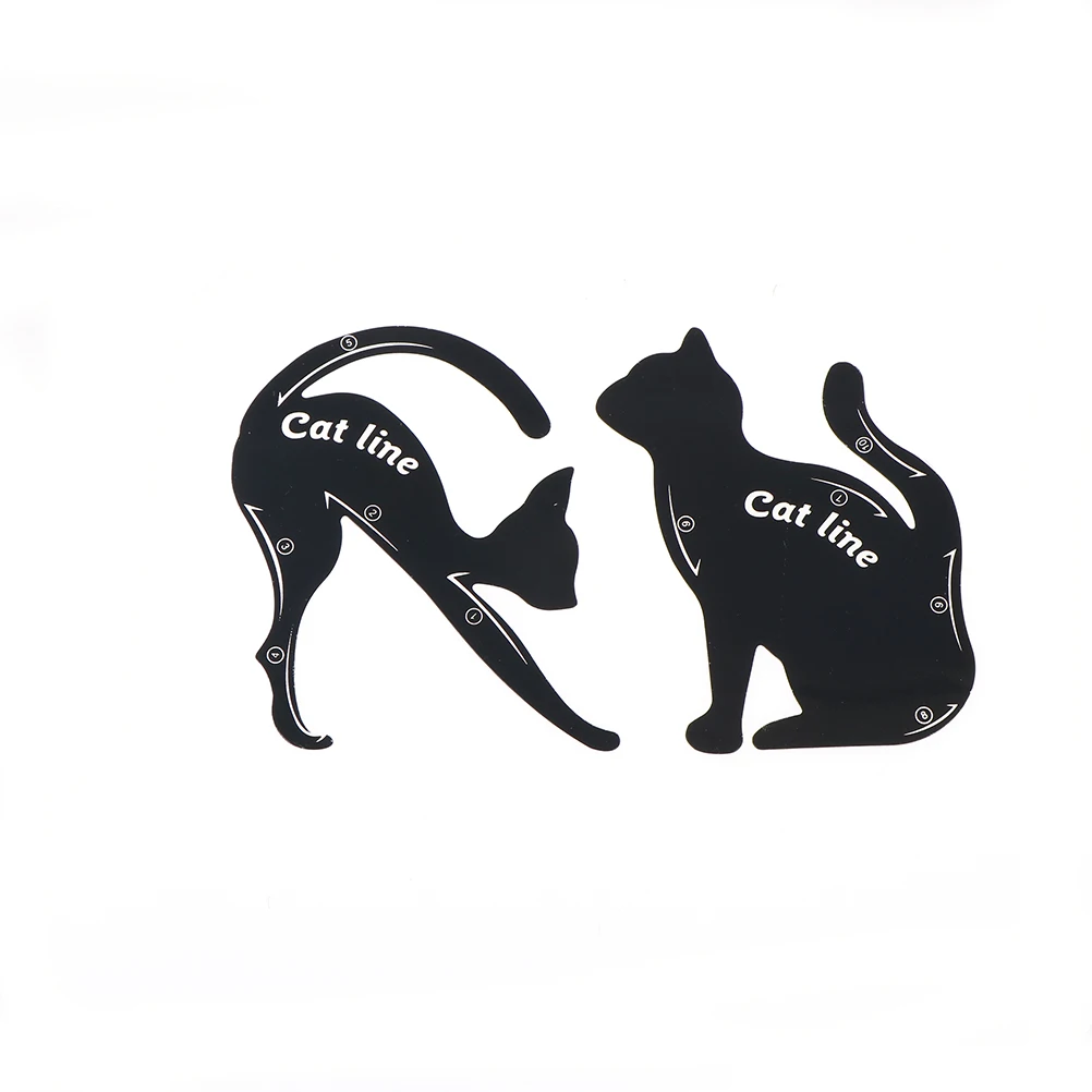 New 2pcs Cat Line Eye Makeup Eyeliner Stencils Templates Tools Kits For stencil | Красота и здоровье