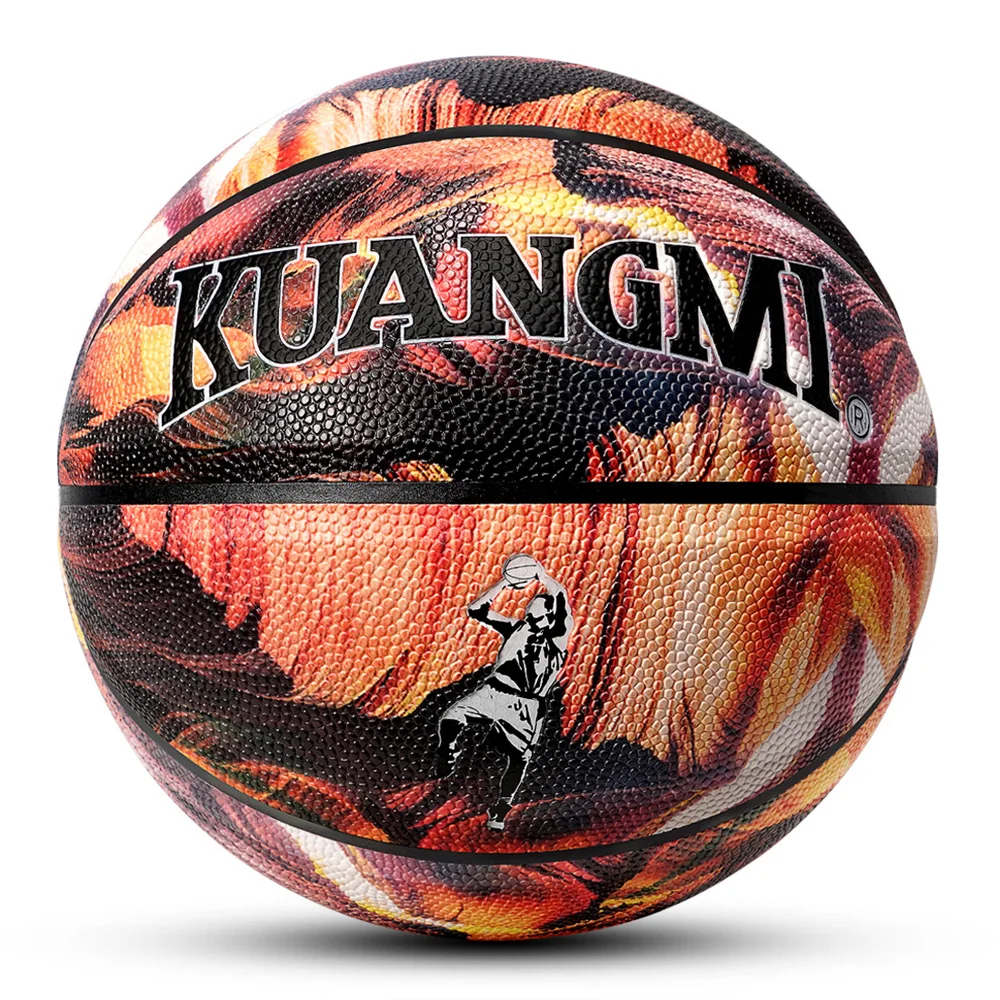 Kuangmi Anti-slip Wear-Resistant Hygroscopi Size 7 Ball Match Competition Sports Outdoor Indoor Game Basketball Man Woman