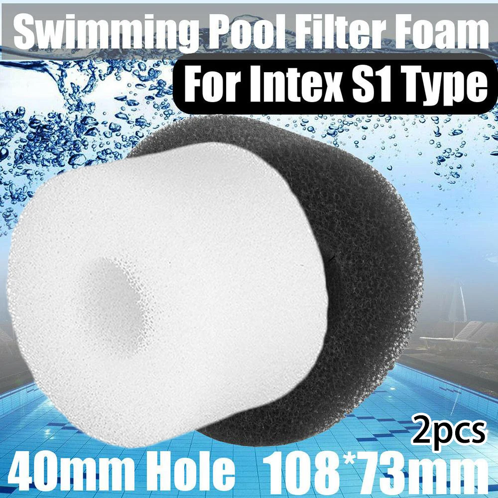 

2PCS Filter Sponge For Intex S1 Type Pure Washable Foam Hot Tool Parts