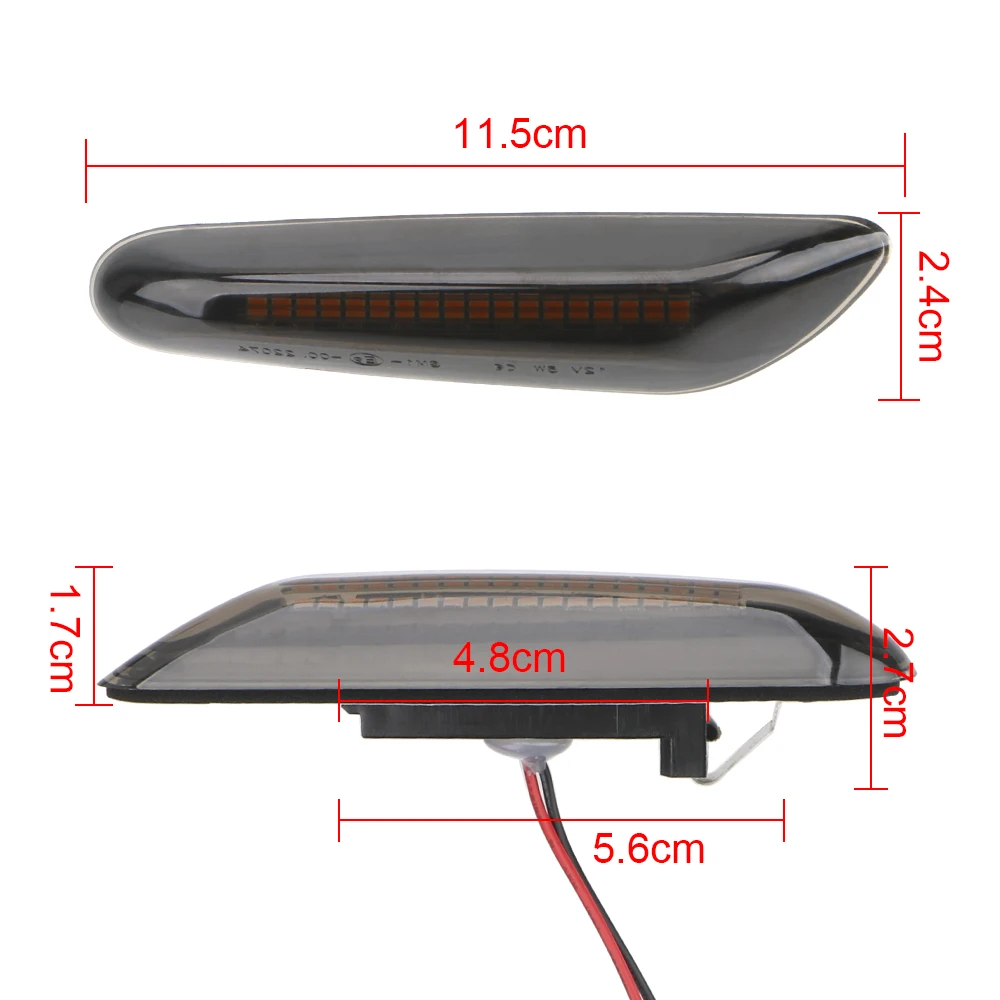 

LEEPEE Turn Signal Lights For BMW E90 E91 E92 E93 E60 E87 E82 E61 Flowing Water Car Indicator Dynamic LED Side Marker Light
