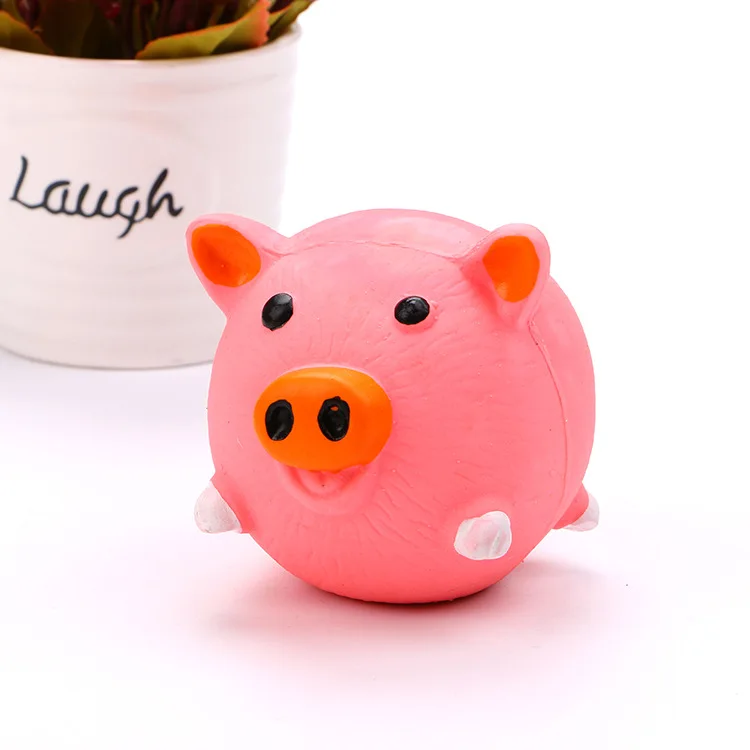 1 шт. Милая свинья корова курица гранж пищалка латексная искусственная забавная