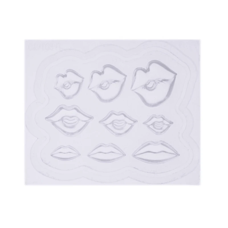 

Silicone Mini Sexy Lips Mold Nail Art Resin Casting Mould Template Mouth Silicone Resin Mold Jewelry Tools Art Crafts