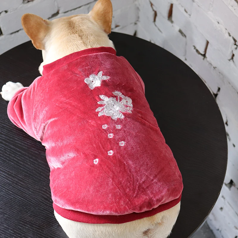 Зимнее пальто для собаки в виде мопса во французском стиле куртка одежда пуделя