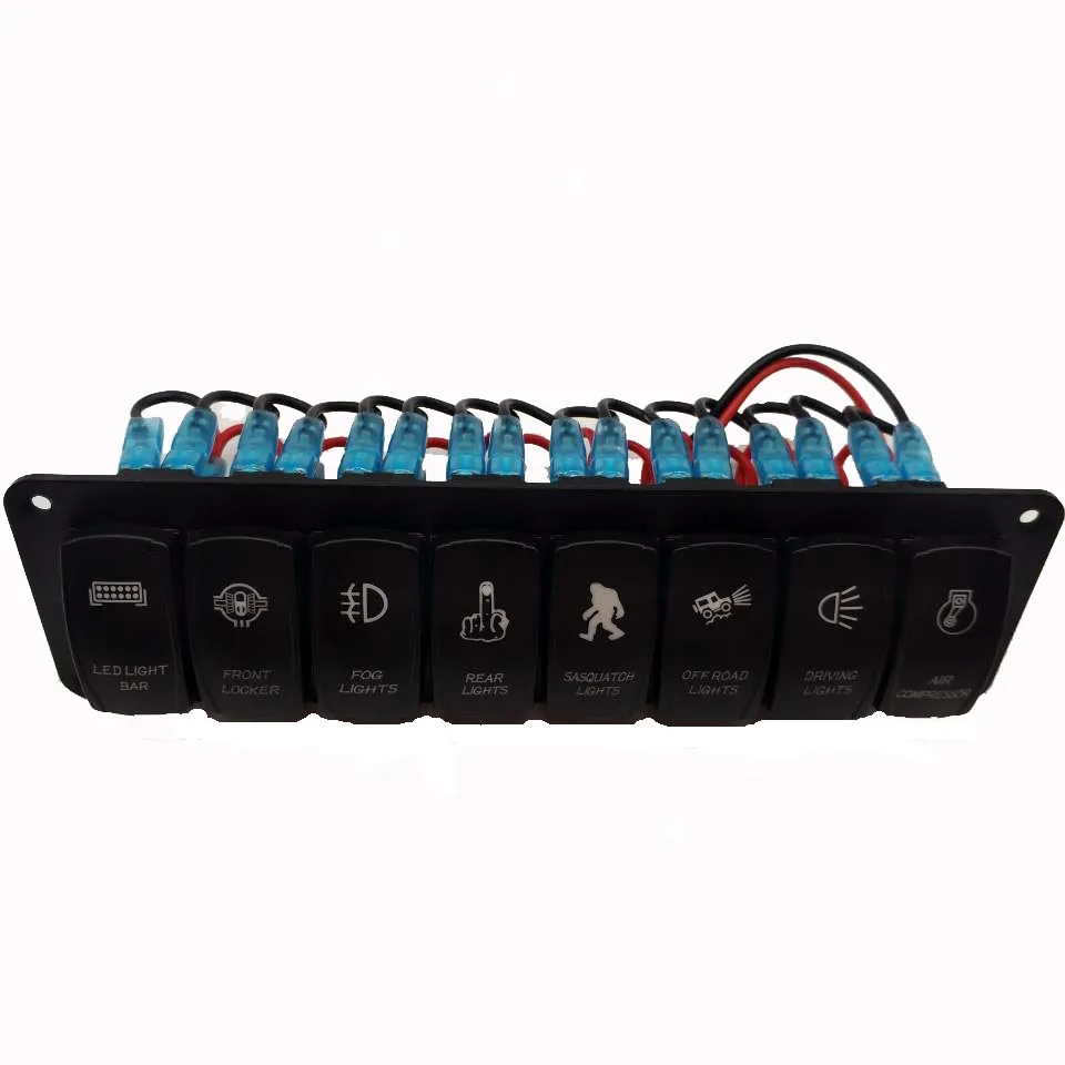 8 gnage клавишная панель с символом синяя светодиодная подсветка для лодки