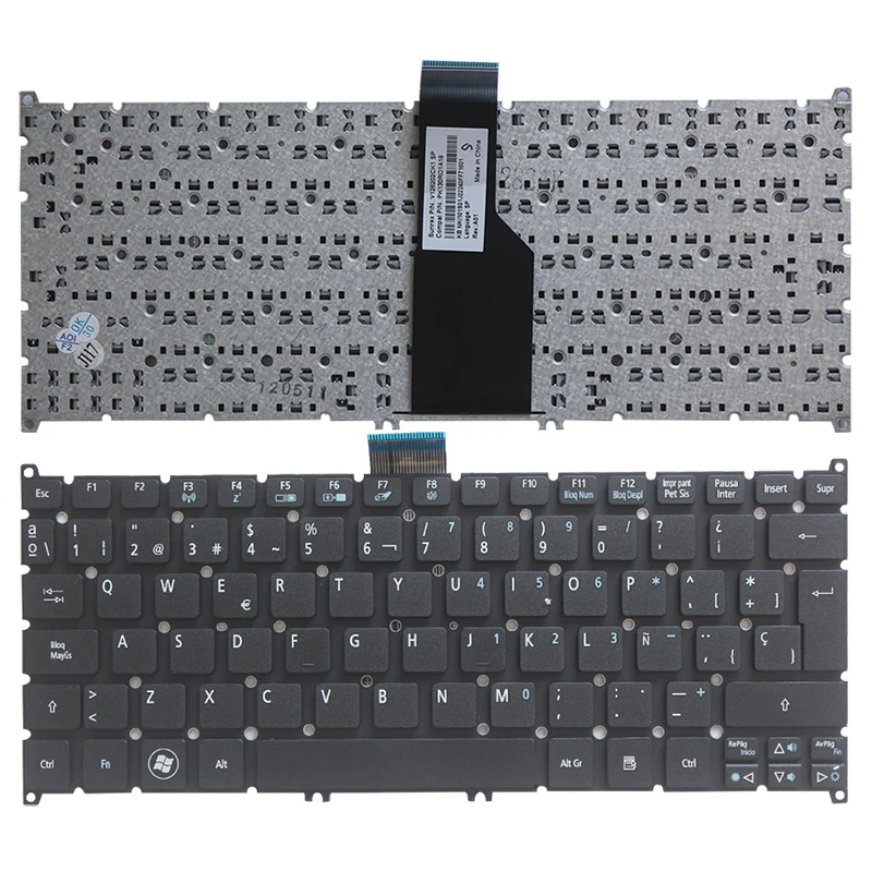 Новая испанская клавиатура для ноутбука Acer Aspire V5-123 V5-131 V5-121 V5-171 S3-331 One 725 756 AO725 AO756 SP