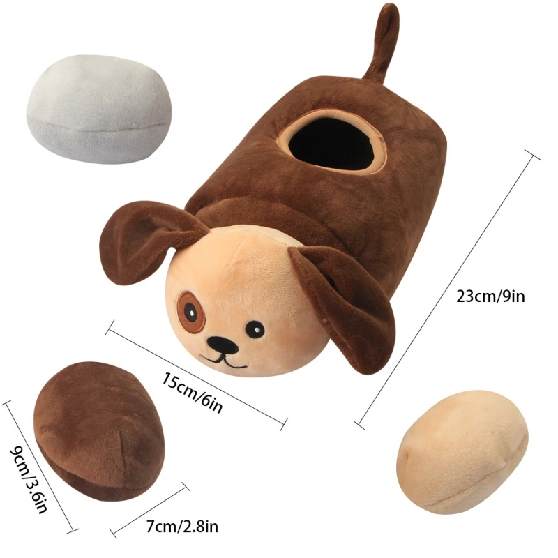 

Pet Dog Toy Linen Plush Animal Toy Dog Chew Squeaky Noise Toy Cleaning Teeth Supplies Toy Tough Interactive Doll Dog Toys
