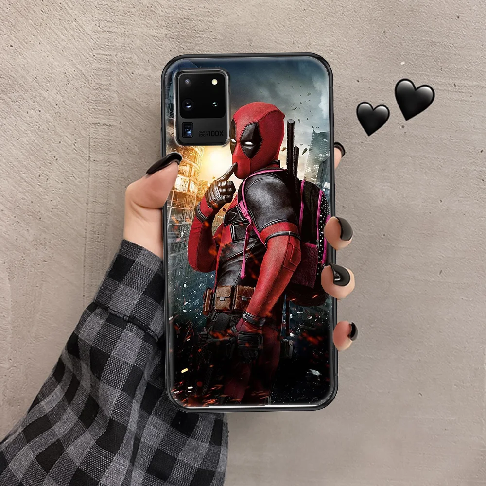 

Hero-Deadpools-Cool Phone case For Samsung Galaxy Note 4 8 9 10 20 S8 S9 S10 S10E S20 Plus UITRA Ultra black luxury cell cover