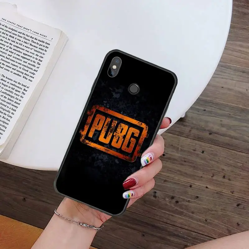 

game pubg logo Phone Case For Xiaomi Redmi note 7 8 9 t k30 max3 9 s 10 pro lite