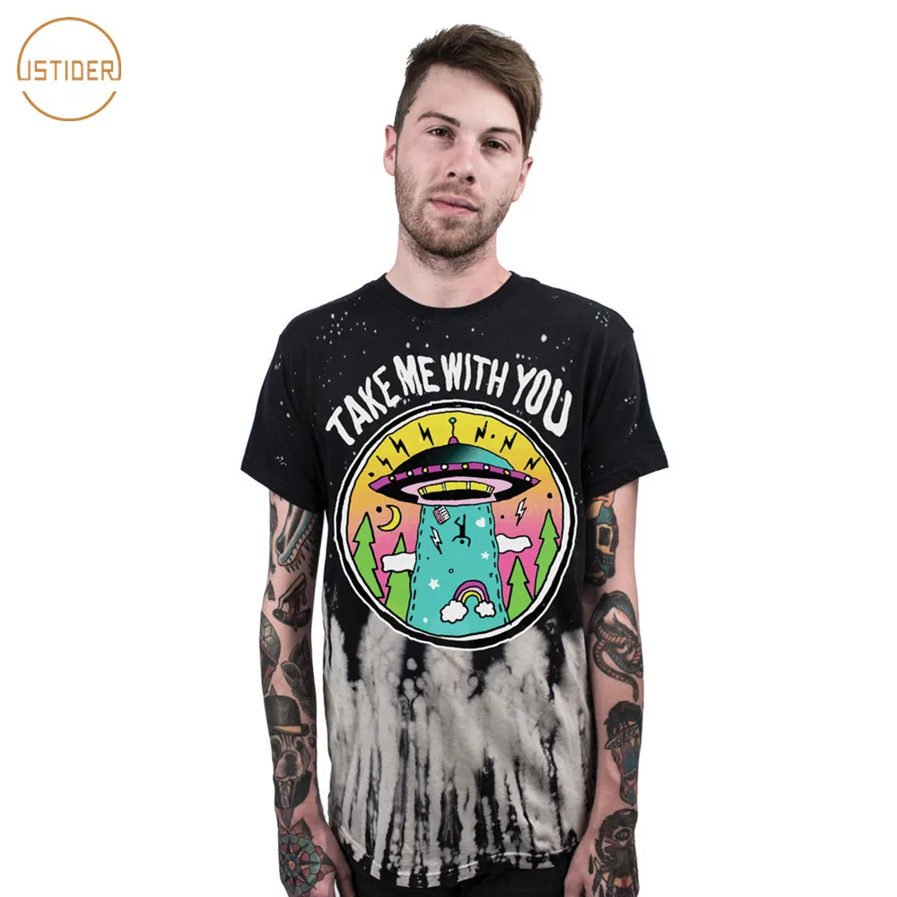 ISTider Новые поступления 3D хип-хоп Уличная одежда мультфильм НЛО взять меня с собой