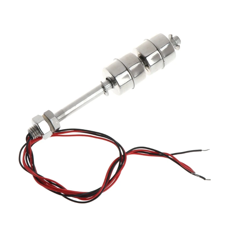 

220V 10W 100mm Stainless Steel Float Switch Auto Tank Liquid Water Level Sensor Float Switch