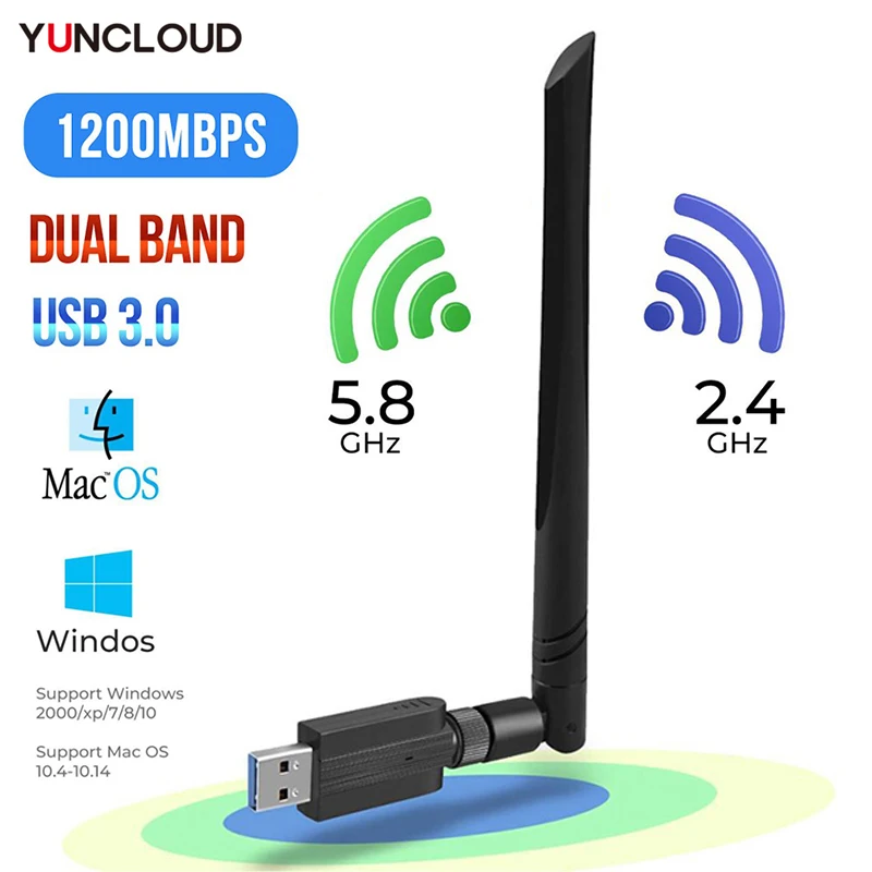 

Высокоскоростной беспроводной USB Wi-Fi адаптер 2,4 Мбит/с