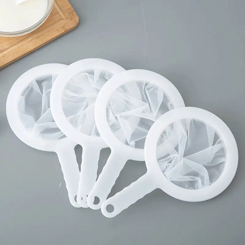 Reusable Nylon Super Fine Colander Mesh Sieve Strainer with Handle for Honey Juice Tea Soymilk Filter | Дом и сад