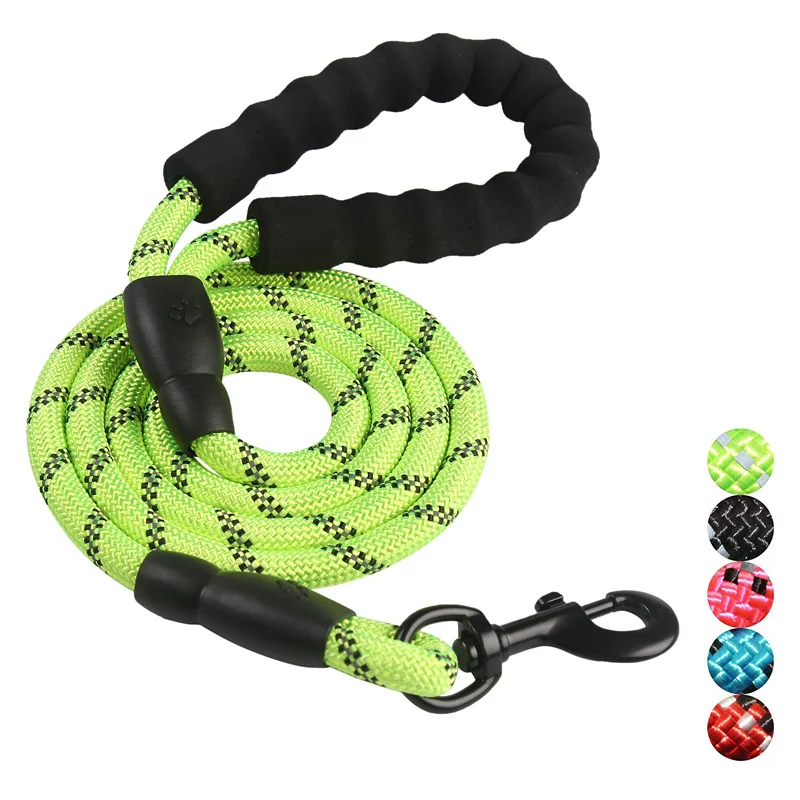 

Nylon Reflective Training Dog Leash Webbing Recall Long Lead Line Pet Traction Rope Big Dog Traction Harness