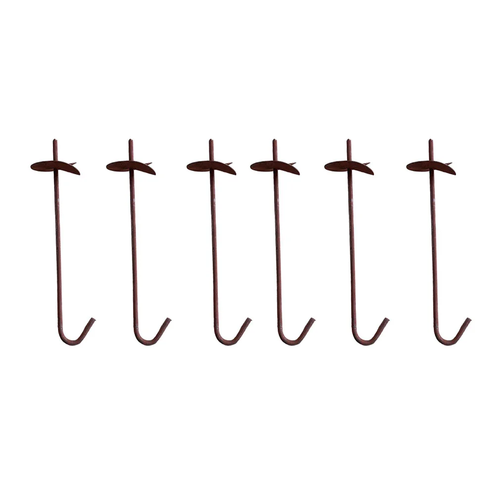 

6Pcs Heavy Duty Ground Anchor Greenhouse Shed Tie Down Stakes Gardening Supplies