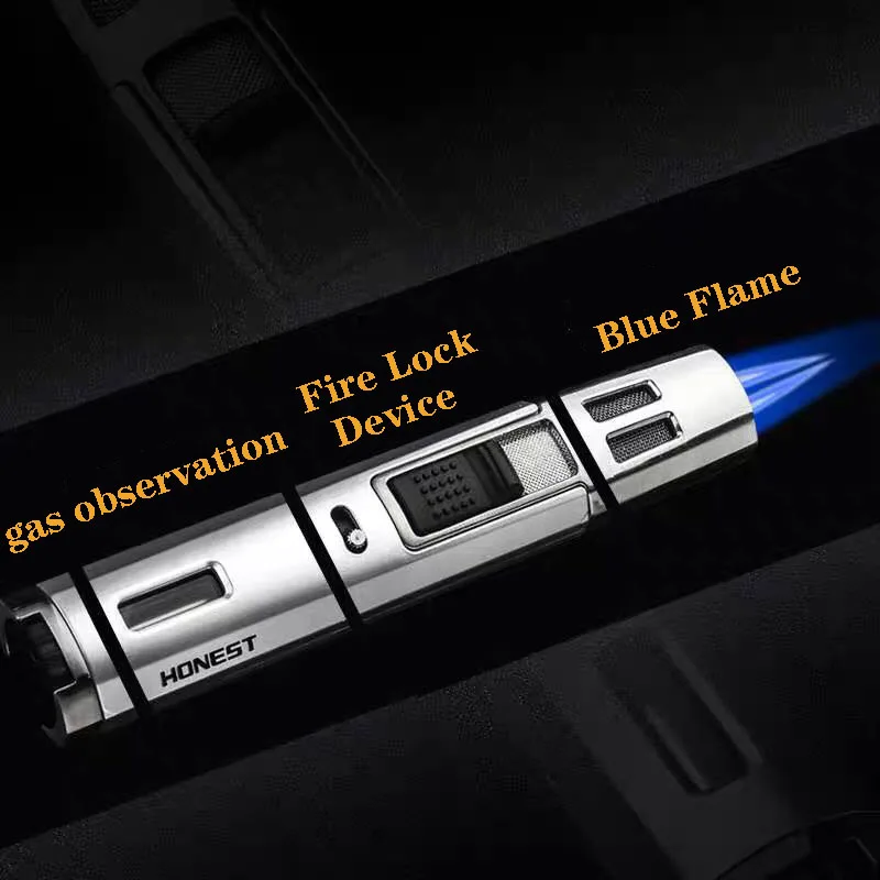 Оригинальная Бутановая газовая зажигалка honest с двойным пересечением прямого