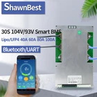 30S Smart BMS Sup порт Bluetooth приложение состояние батареи 40a 60a 80a 100a порт общего питания литиевая батарея Защитная плата