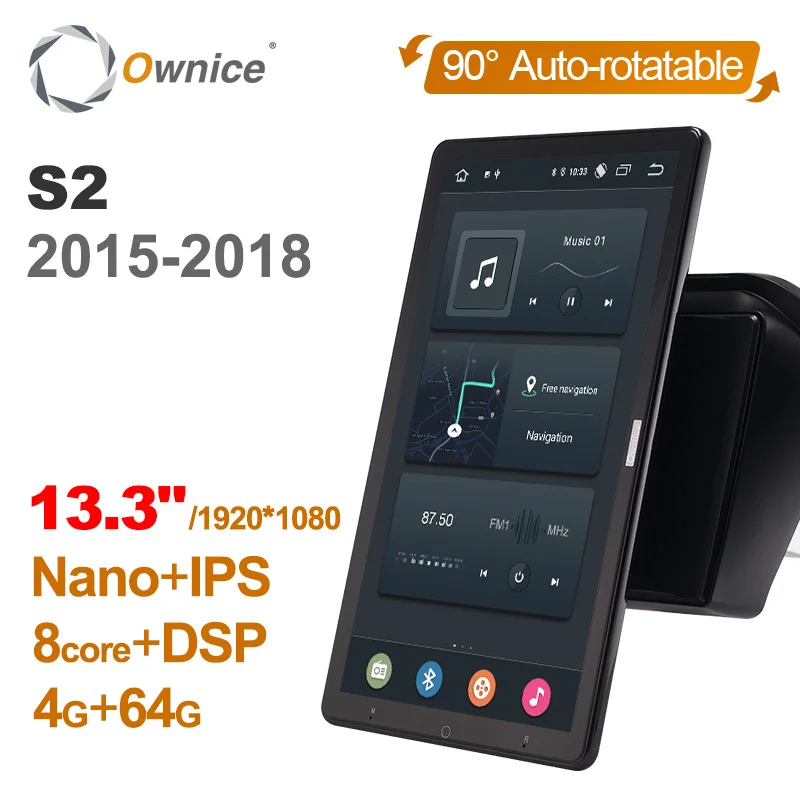 

Tesla style PX6 Android 10.0 Car Multimedia Player Auto Rotatable 1920*1080 IPS Navigation GPS For JAC S2 2015-2018 Stereo Radio