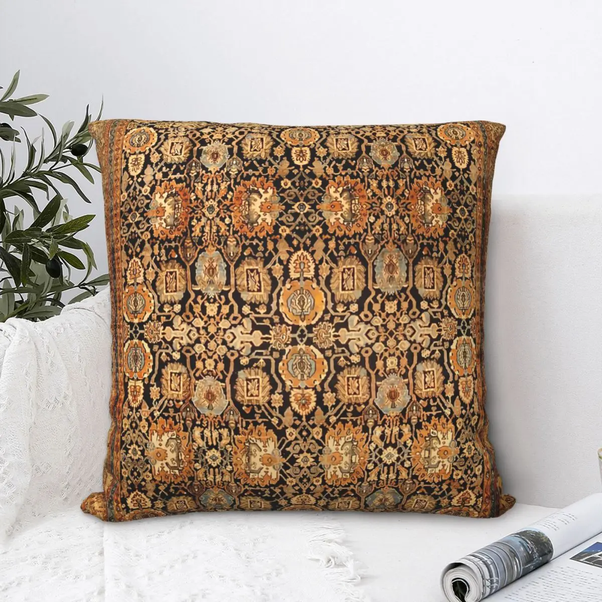 

Malayer Throw Pillow Case Oriental Rug Art Culture Cushion For Home Sofa Chair Decorative Hug Pillowcase