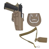 tactical gun holster for colt 1911 airsoft pistol handgun holster sling rope belt waist gun bag case outdoor hunting accessories