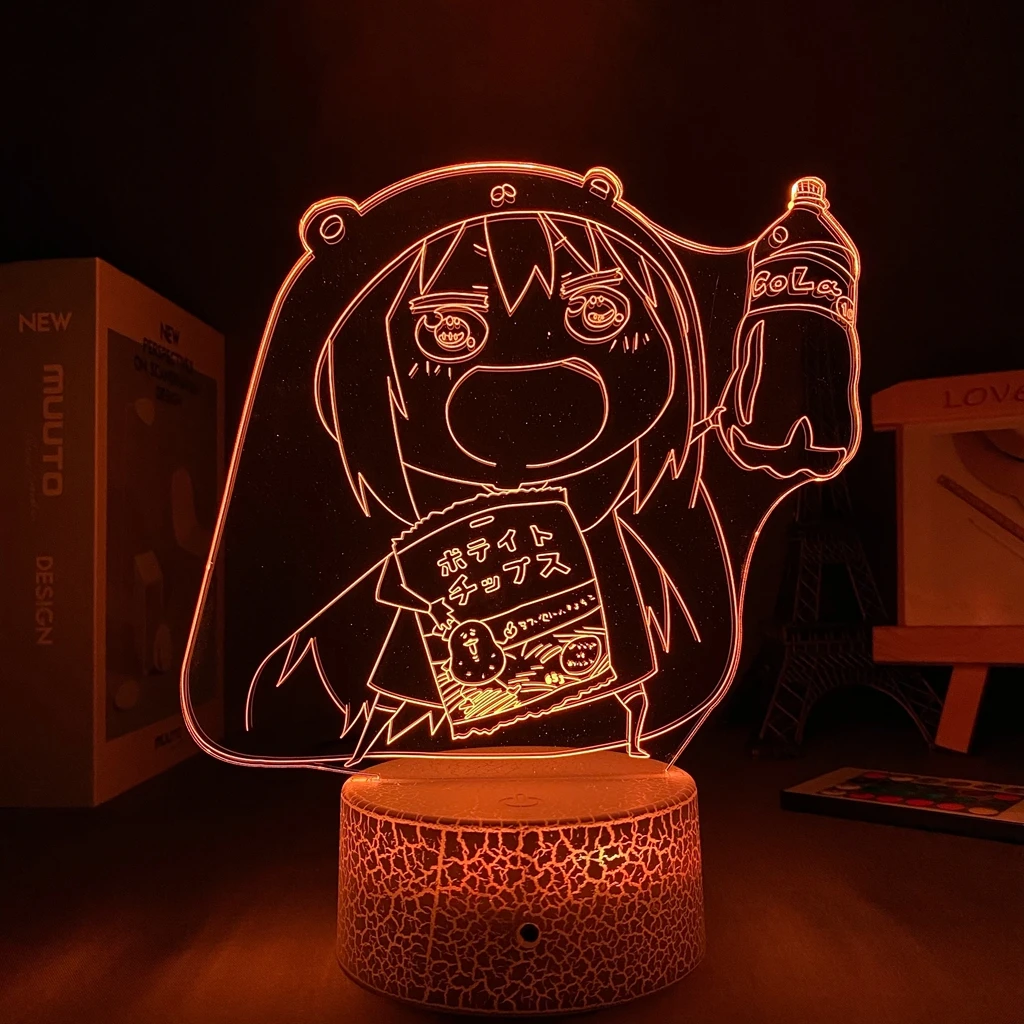 

Аниме лампа аниме химото Умару Чан для спальни Декор Светильник для детей подарок на день рождения светильник Уилл праздников манга химото