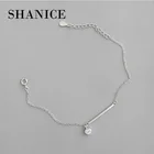 Женский кулон-цепочка из серебра 925 пробы с цирконом