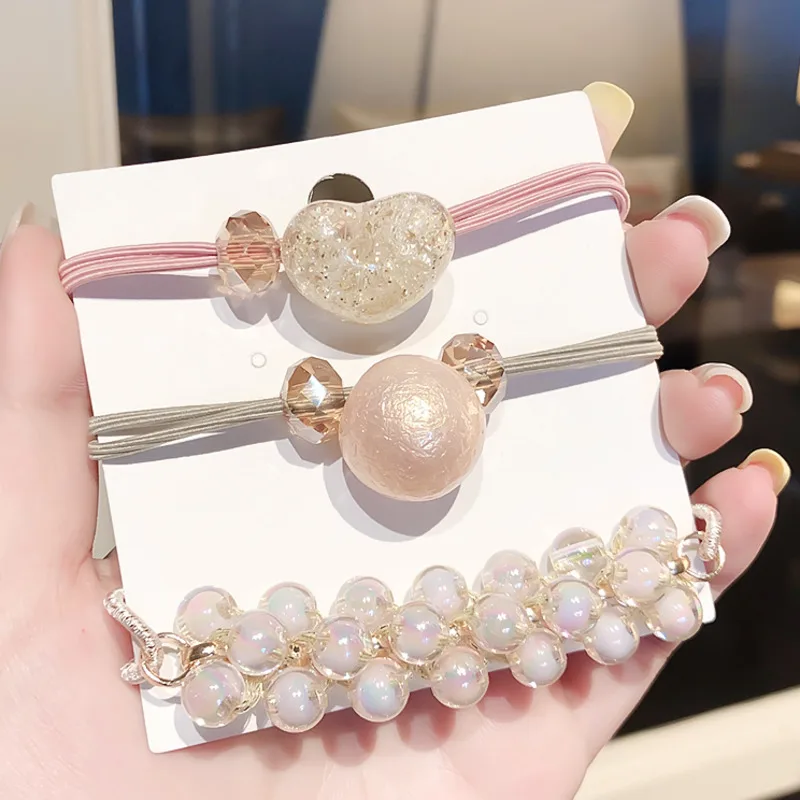

2021 Spring Summer Korean Version Of Cute Hair Tie Rubber Band Hairpin Hair Rope Rubber Band Hair Accessories For Women