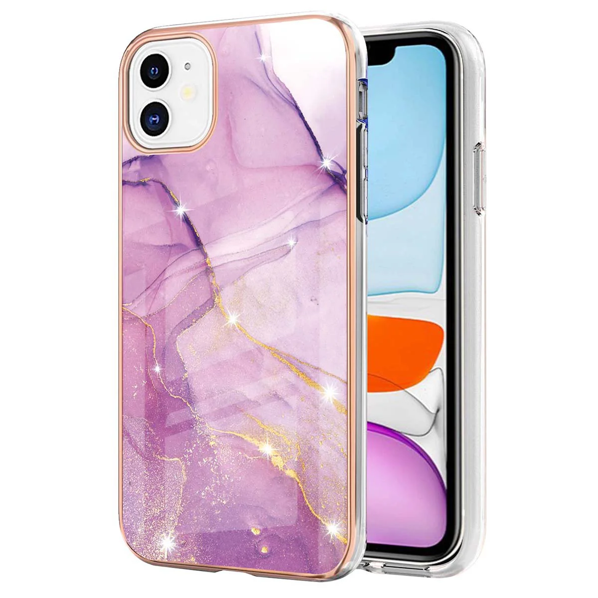 

Light-luxury Phone Case Elegant Fashion TPU Phone Cover Compatible with 11