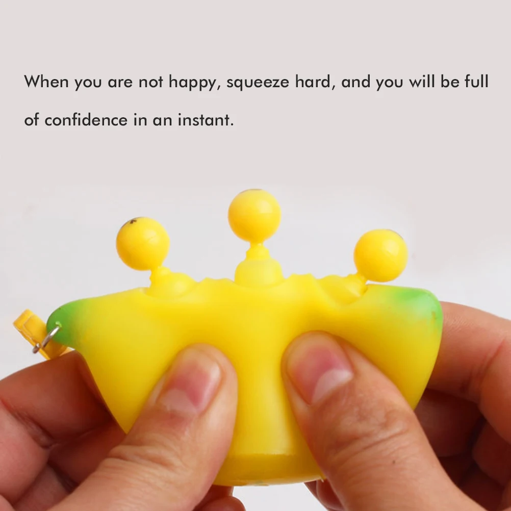 

3PCS Banana Keychains Sensory Toys Anti-stress Fidget Dimple Reliver Stress Toys Decompression Toys for Kids Adults