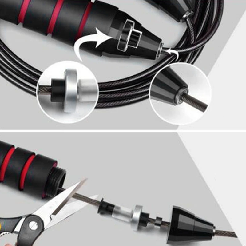 

Rope Skipping Rope Skipping for All Ages Adjustable Skipping Rope Steel Wire Skipping