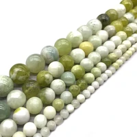 natural stone colorful jades chalcedony beads round loose beads for jewelry making diy bracelet necklace 15 4681012mm