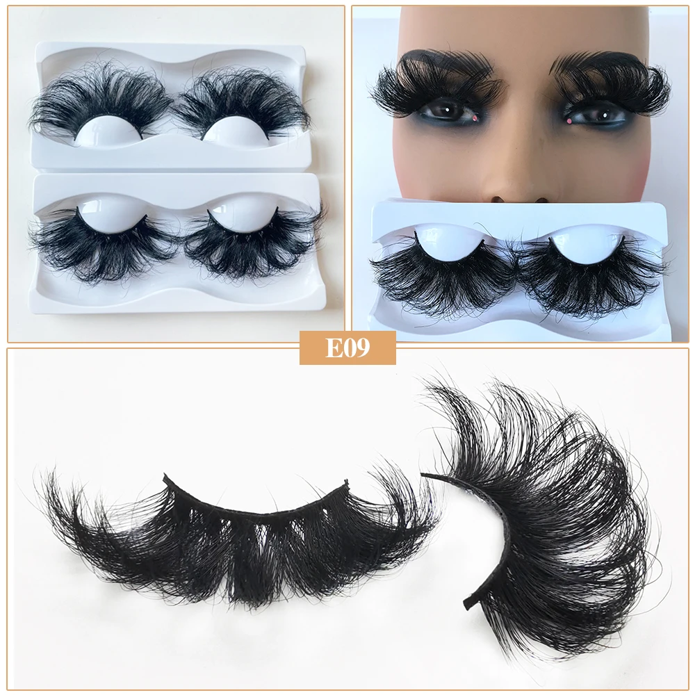 

Hot Selling 25mm-30mm Mink Lashes Vendor Fake Full Strip Eyelashes Wholesale Lash Mink Extension Long Thick Eye Lash In Bulk