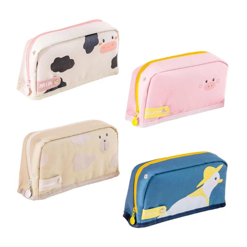 

Милый складной холщовый пенал L21D, портативная дорожная сумка для туалетных принадлежностей для студентов