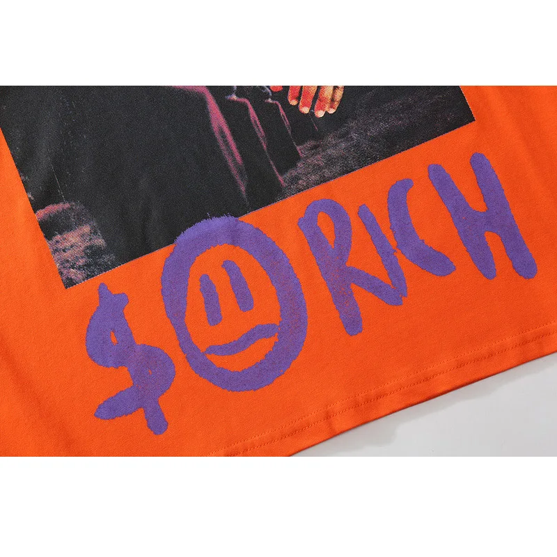 

2021 Summer Loose Hip Hop T-shirt Men Women Fashion Short-sleeved Couple Tshirt Cotton Tops Tees Casual T Shirt For Men Clothes